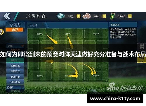 如何为即将到来的预赛对阵天津做好充分准备与战术布局