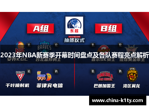 2023年NBA新赛季开幕时间盘点及各队赛程亮点解析