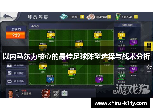 以内马尔为核心的最佳足球阵型选择与战术分析